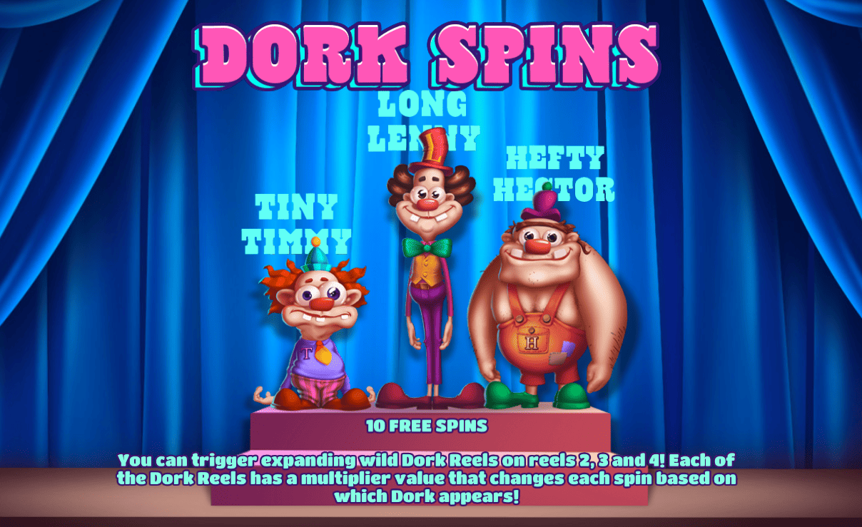 Dork Spins: Three Characters, Massive Multipliers