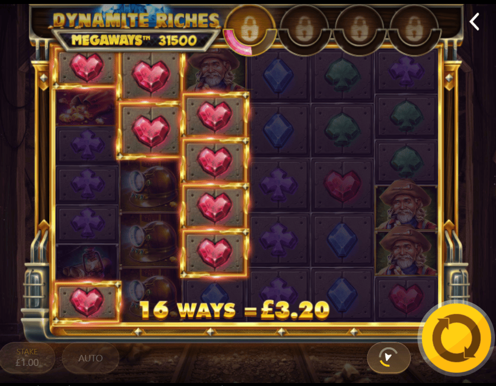 multipliers Dynamite Riches Megaways