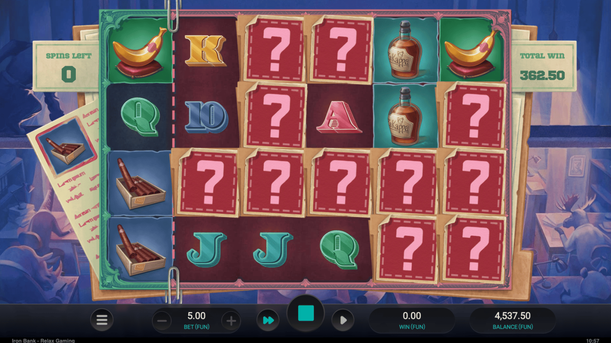 Iron Bank Slot - Sticky Mystery Symbols: 8 Spins, Lowest Variance