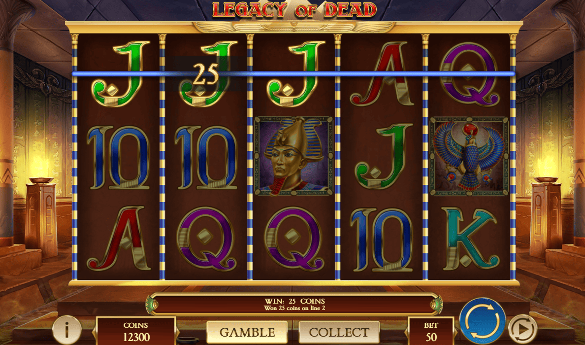 Legacy of Dead demo slot 