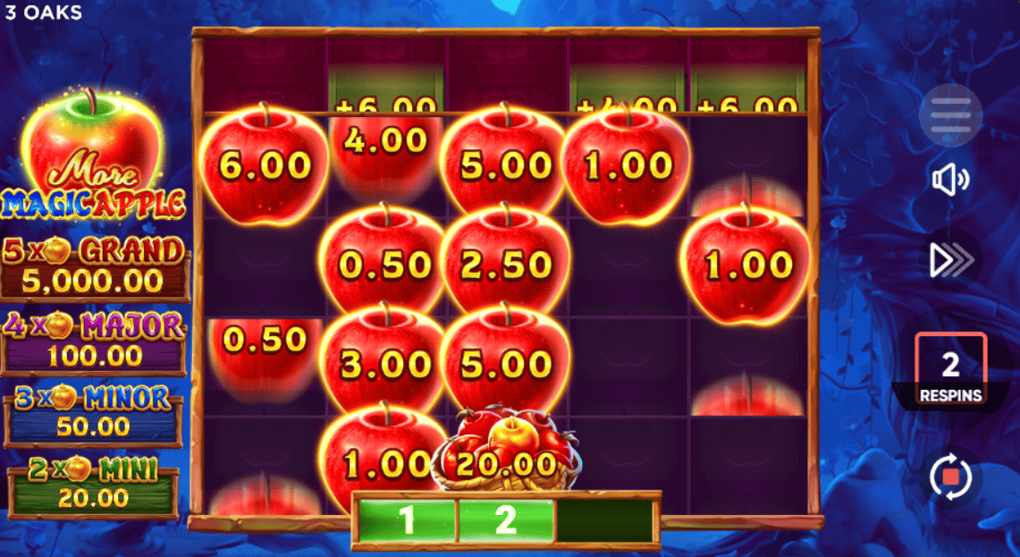 Bonus Game: Hold-and-Win Apple Collection