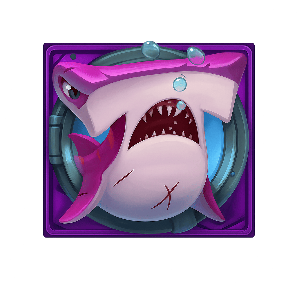 Purple Shark - Symbol - Razor Shark