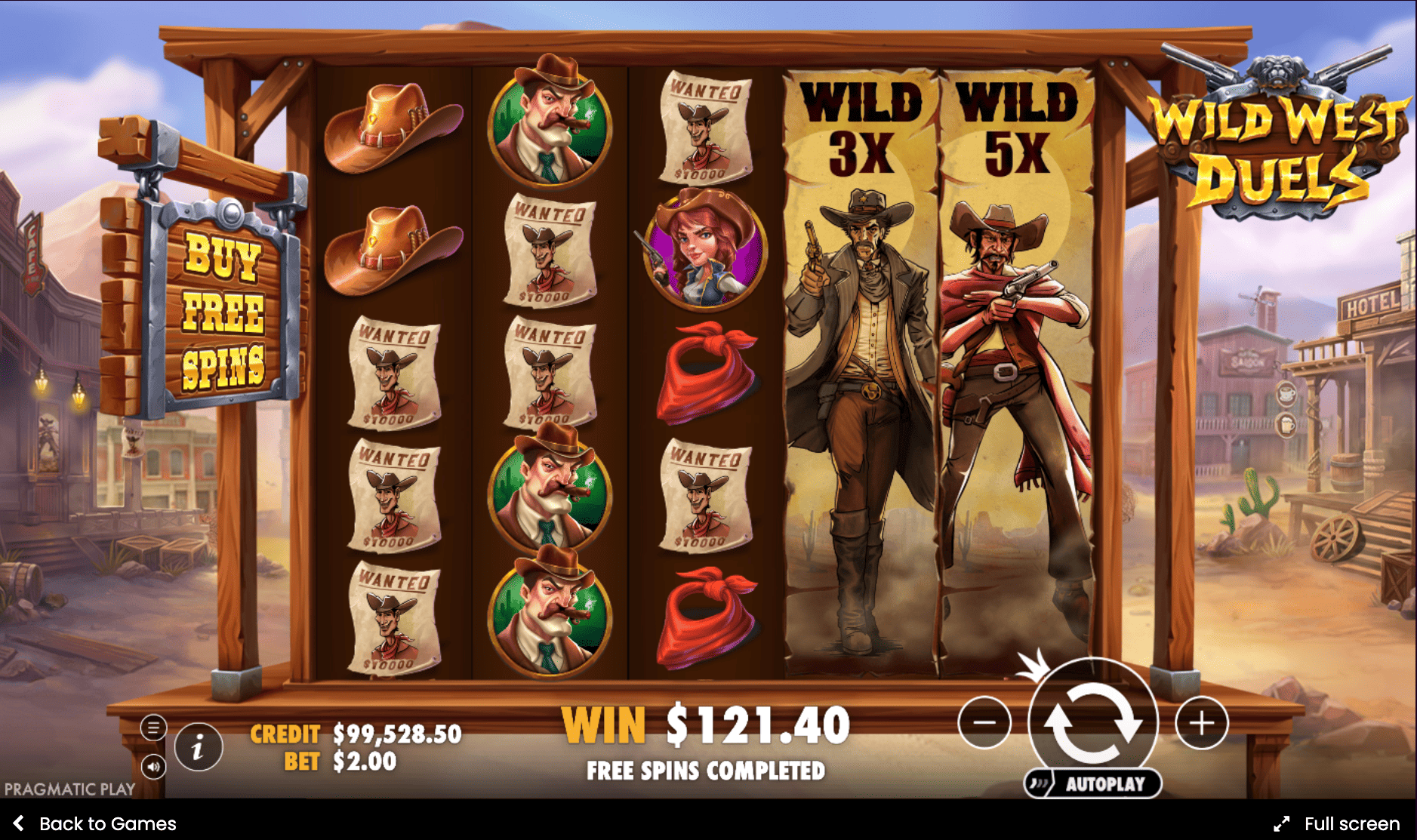 Wild West Duels Slot - Duel Free Spins – Guaranteed Wilds and Maximum Multipliers